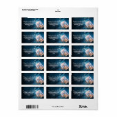 Mason Jar romantische nachtlichten adreslabel Etiket (Full Sheet)