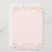 Mason Jar, Roze Goud & Blush Roze Bruiloftsfeest Kaart (Achterkant)