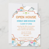 Mason Jar Roze Koraal Turquoise Bloemen Afstuderen Kaart (Voorkant)