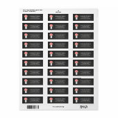 Mason Jar Rozen retour adreslabels Etiket (Full Sheet)