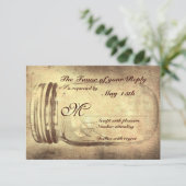 Mason Jar Rustic Country Wedding RSVP-kaarten RSVP Kaartje (Staand voorkant)