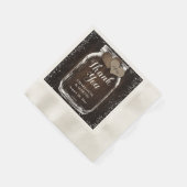 Mason Jar Rustic Country Wood Wedding Dank u Servet (Hoek)