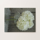 Mason Jar Rustic Hydrangeas Floral Fotografie Legpuzzel (Horizontaal)
