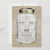 Mason Jar Rustic  Kaart (Voorkant)