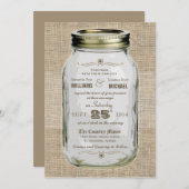 Mason Jar Rustic  Kaart (Voorkant / Achterkant)