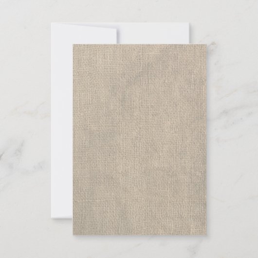 Mason Jar Rustic RSVP-kaart RSVP Kaartje (Achterkant)