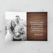 Mason Jar Rustic Wedding Bedankkaart (Binnen)