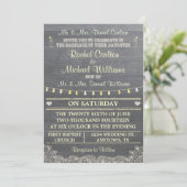 Mason Jar Rustic Wedding Invitation Kaart (Staand voorkant)