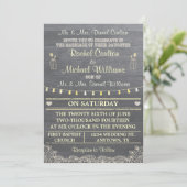 Mason Jar Rustic Wedding Invitation Kaart (Staand voorkant)