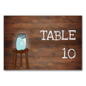 Mason Jar Rustic Wedding Kaart (Voorkant)