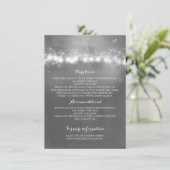 Mason Jar Rustieke Bruiloft Details Informatiekaartje (Staand voorkant)