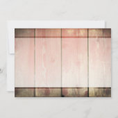 Mason Jar rustieke houten repetitie diner nodigt u Kaart (Achterkant)