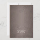 Mason Jar Rustieke Sterren Blauw Gingham Bruiloft Kaart (Achterkant)