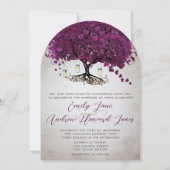 Mason Jar Sangria Heart Leaf Firefly Tree Wedding Kaart (Voorkant)