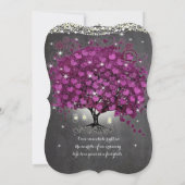 Mason Jar Sangria Wine Chalkboard Heart Leaf Tree Kaart (Achterkant)