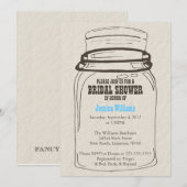 Mason Jar Save the Date (Voorkant / Achterkant)