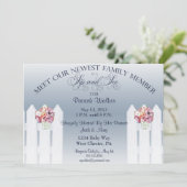 Mason Jar Sip en Zie Uitnodiging (Staand voorkant)