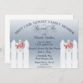 Mason Jar Sip en Zie Uitnodiging (Voorkant / Achterkant)