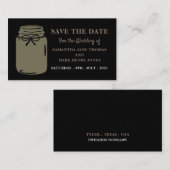 Mason Jar, sla de datum op Informatiekaartje (Voorkant / Achterkant)