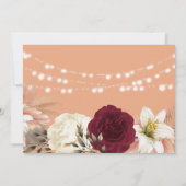 Mason Jar Slingerlichten Bruiloft Save The Date (Achterkant)