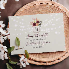 Mason Jar Slingerlichten Bruiloft Save The Date