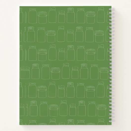 Mason Jar Spiral notebook Canning Jars Notitieboek (Achterkant)