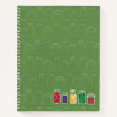 Mason Jar Spiral notebook Canning Jars Notitieboek (Voorkant)