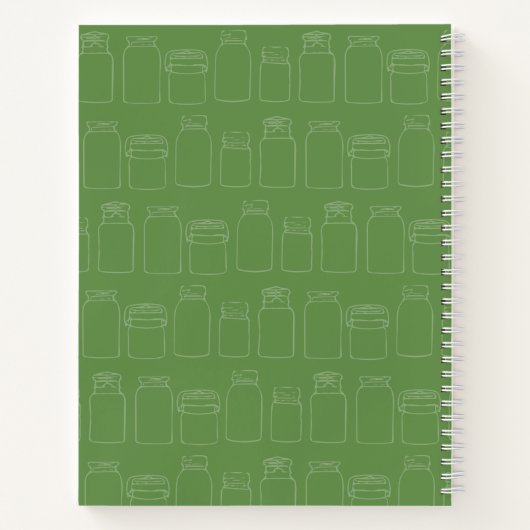 Mason Jar Spiral Notebook Canning Journal Notitieboek (Achterkant)