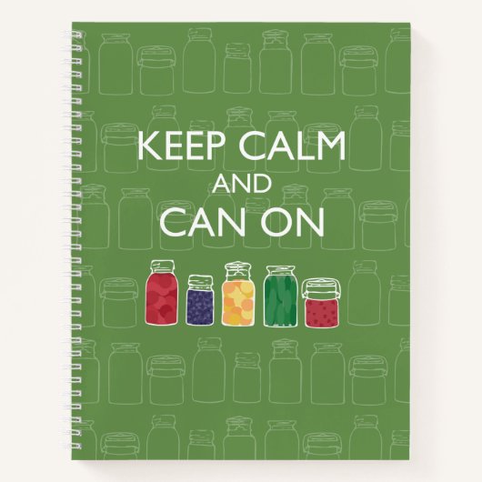 Mason Jar Spiral Notebook Canning Journal Notitieboek (Voorkant)
