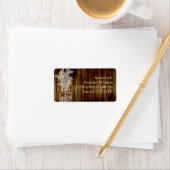 Mason Jar Stamp on Dark Wood Plank Etiket (Insitu)