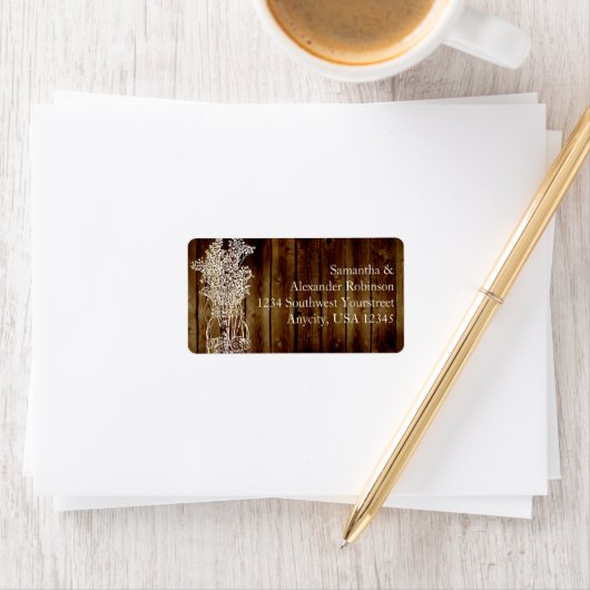 Mason Jar Stamp on Dark Wood Plank Etiket (Insitu)