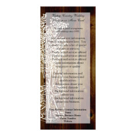 Mason Jar Stamp on Dark Wood Plank Reclamekaart