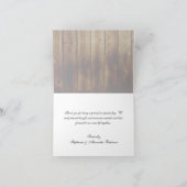 Mason Jar Stamp op Dark Wood Plank Dank u Bedankkaart (Binnen)