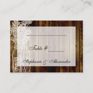 Mason Jar Stamp Tafel Zitplaatsen Kaarten Plaatskaartje