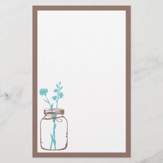 Mason Jar Stationery Briefpapier (Voorkant)
