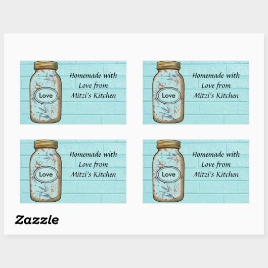 Mason Jar Sticker / Labels personaliseren. (Vel)