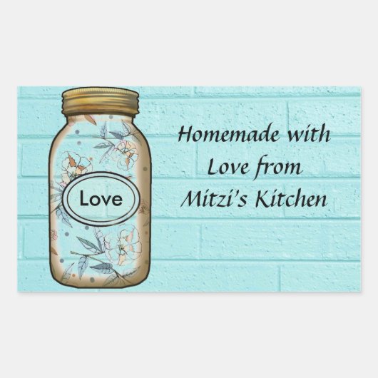 Mason Jar Sticker / Labels personaliseren. (Voorkant)
