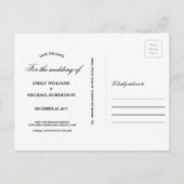 Mason jar string licht kant rustiek save the date aankondigingskaart (Achterkant)