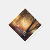 Mason jar string lichten boom rustieke bruiloft servetten (Hoek)