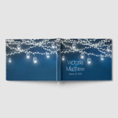 Mason Jar String Light Bruiloft Gastenboek (Volledig)