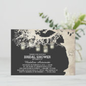 Mason Jar String Light Vrijgezellenfeest Grey Kaart (Staand voorkant)