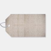 Mason Jar String Lights Burlap Wedding Cadeaulabel (Achterkant Horizontaal)