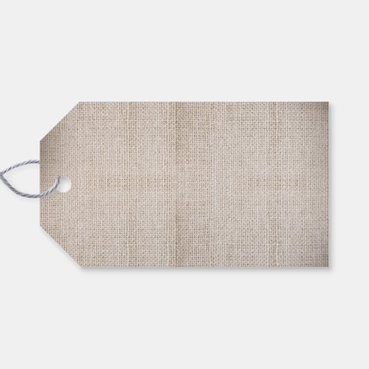 Mason Jar String Lights Burlap Wedding Cadeaulabel (Achterkant Horizontaal)