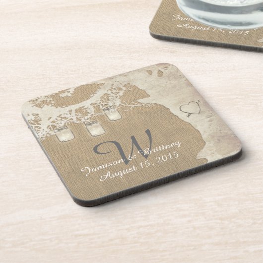 Mason Jar String Lights Onderzetters (Linkerzijde)