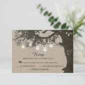 Mason Jar String Lights  RSVP Kaartje (Staand voorkant)