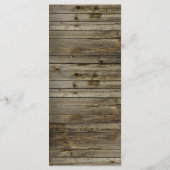 Mason Jar String Lights Rustic Tree Program Programmakaart (Achterkant)