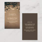 Mason Jar String Lights Rustiek Visitekaartje (Voorkant / Achterkant)