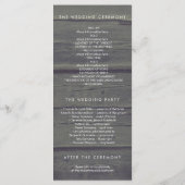 Mason Jar String Lights Rustieke Trouwprogramma's Programmakaart (Achterkant)