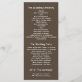 Mason Jar String Lights Tree Blue Trouwprogramma's Programmakaart (Achterkant)