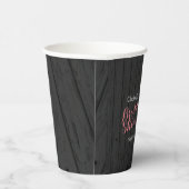 Mason Jar Stylish Rose Bridal Shower Papieren Bekers (Rechts)